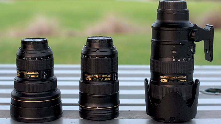Nikon's holy trinity of lenses