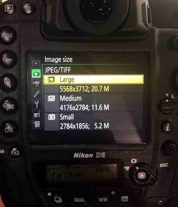Nikon D5 Product Review and Specs and Preorder display panel