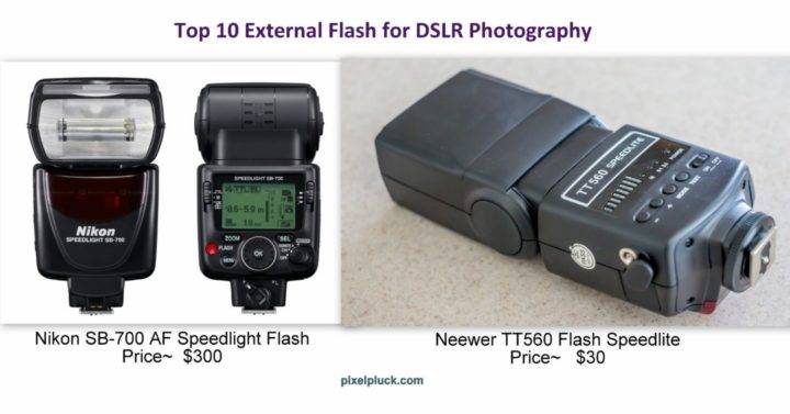 Cheap Speedlite vs Professional Speedlite. Top 10 External Flash for DSLR Photography