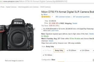 $300 off on Nikon D750 *Deal Alert*