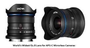 World’s Widest f/2.8 Lens for APS-C Mirrorless Cameras