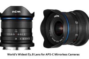 World’s Widest f/2.8 Lens for APS-C Mirrorless Cameras