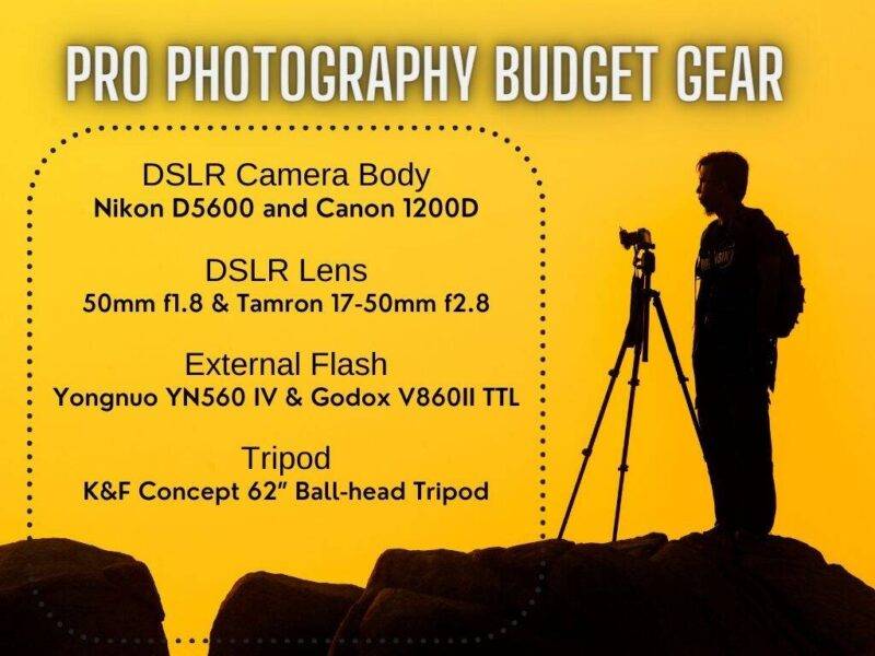 Professional photography gear on a budget.